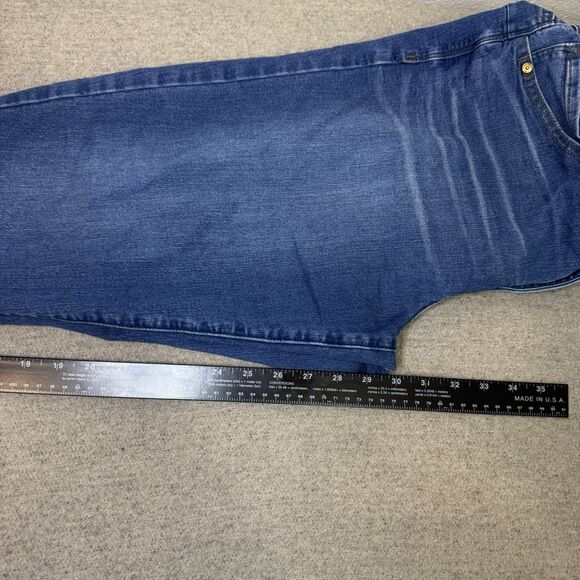 Democracy Jeans Women 16 Medium Wash Ab Solution Skinny Fitted Stretch Shaping - Picture 8 of 8